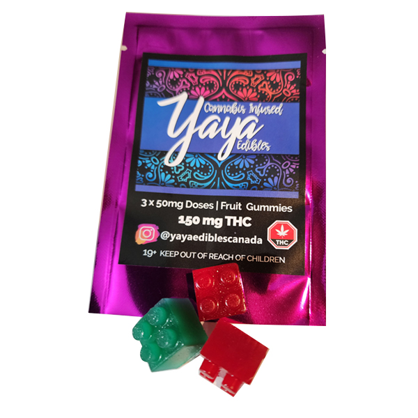 Yaya Edibles 150mg THC Fruit Gummies