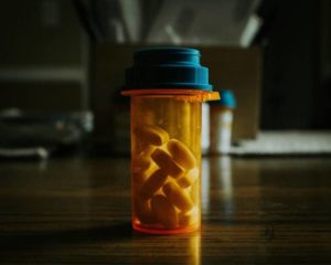 a bottle of pills for parkinson's disease