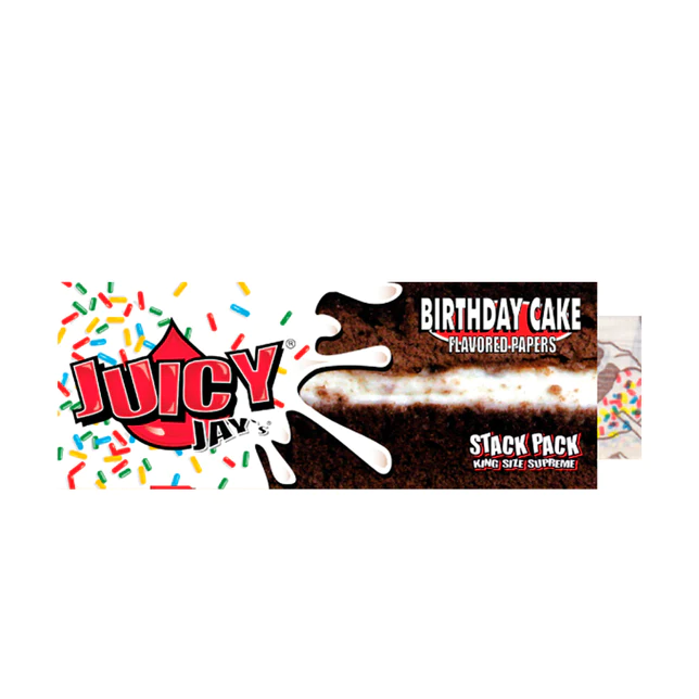 Juicy Jay's Rolling Papers with Tips - King Size - Birthday Cake