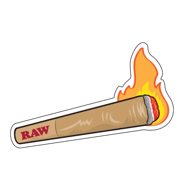 RAW Sticker: Flaming Cone