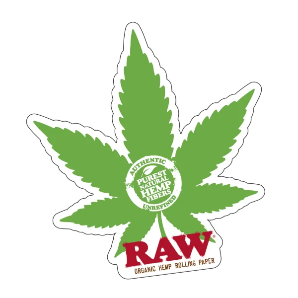 RAW Sticker: Hemp Leaf