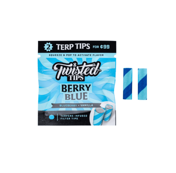 Twisted Tips Terp Infused Filters - Berry Blue