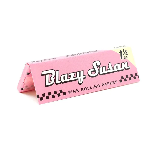 Blazy Susan Pink Rolling Papers - 1 1/4
