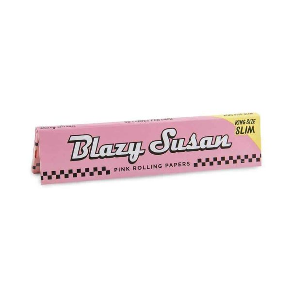Blazy Susan Pink Rolling Papers - King Size Slim