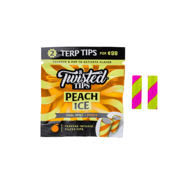 Twisted Tips Terp Infused Filters - Peach Ice