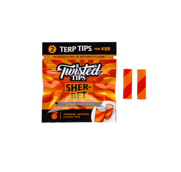 Twisted Tips Terp Infused Filters - Sherbet